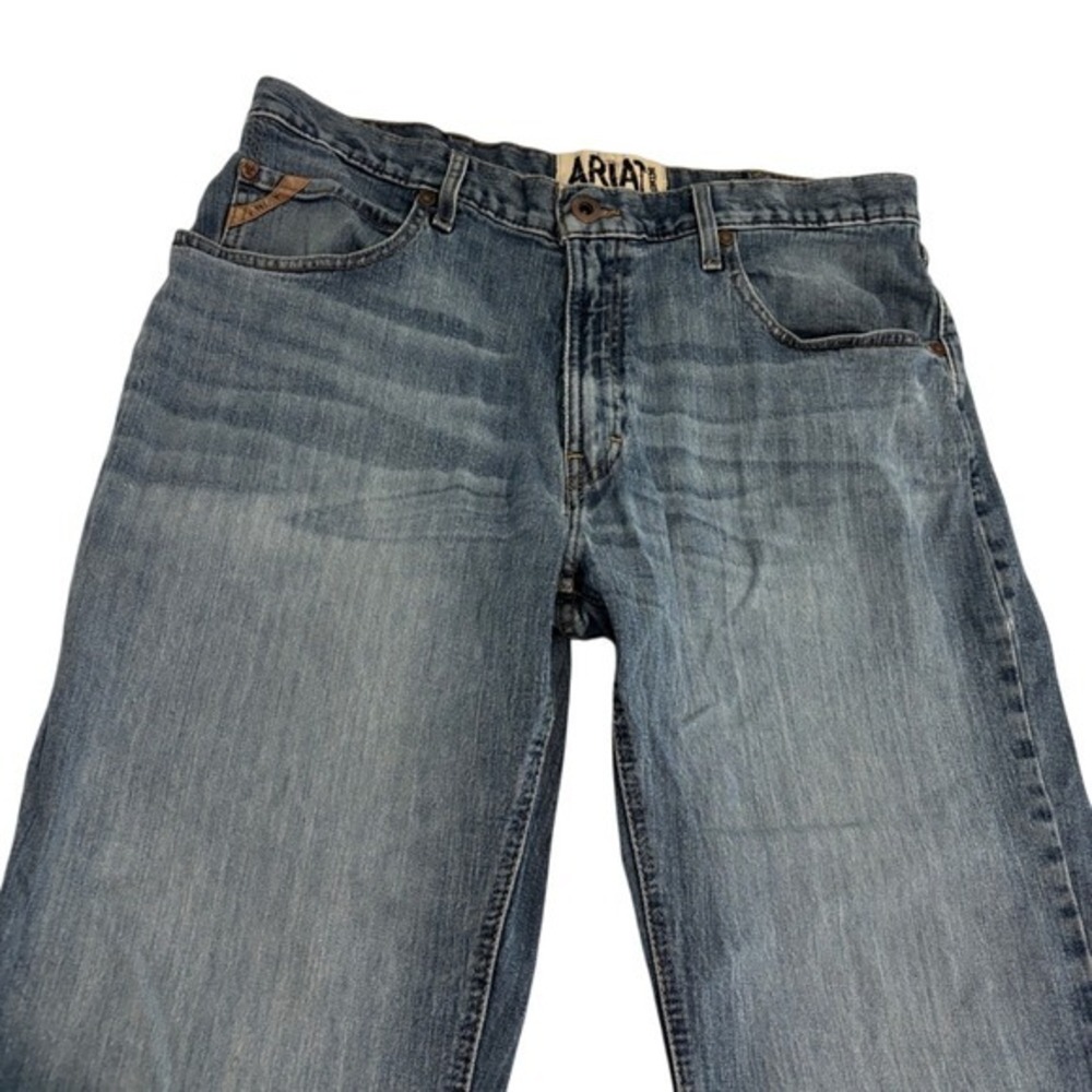 Ariat M4 Boot Cut Blue Jeans Men XL 38x34 Blue Stretch Denim Tall Western Cowboy